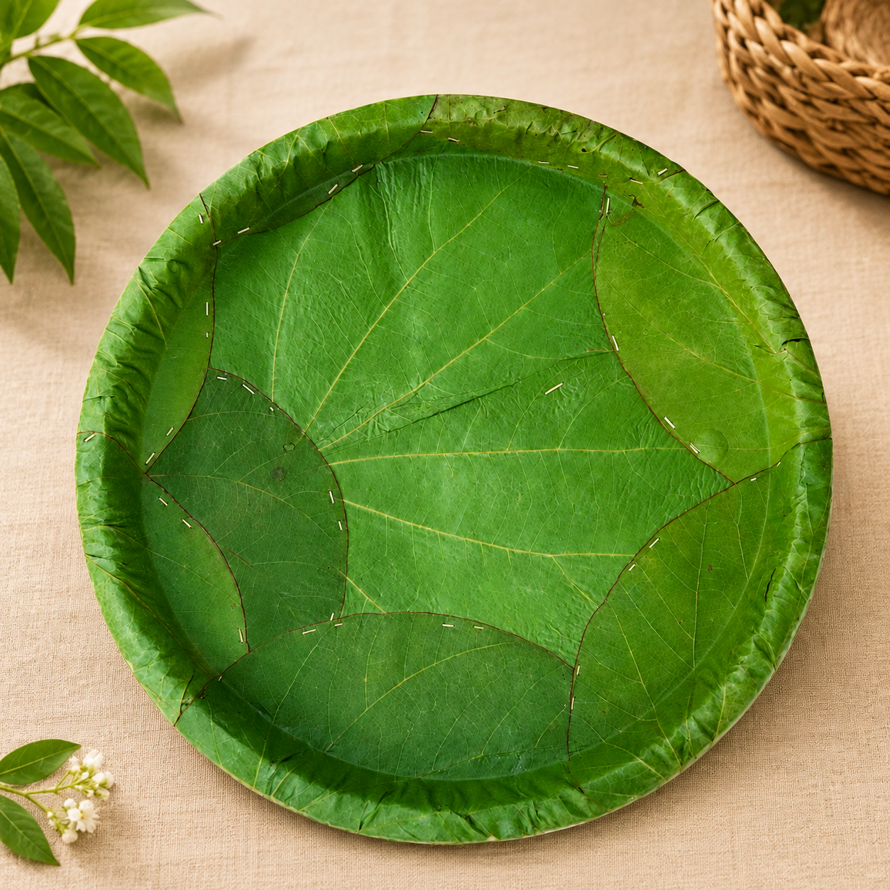 12-Inch Natural Siali Leaf Plates