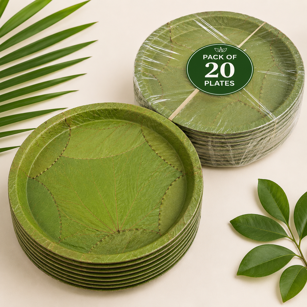 13-Inch Natural Siali Leaf Plates