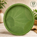 13-Inch Natural Siali Leaf Plates