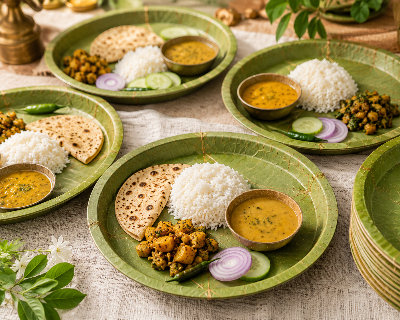 14-Inch Premium Siali Leaf Plates