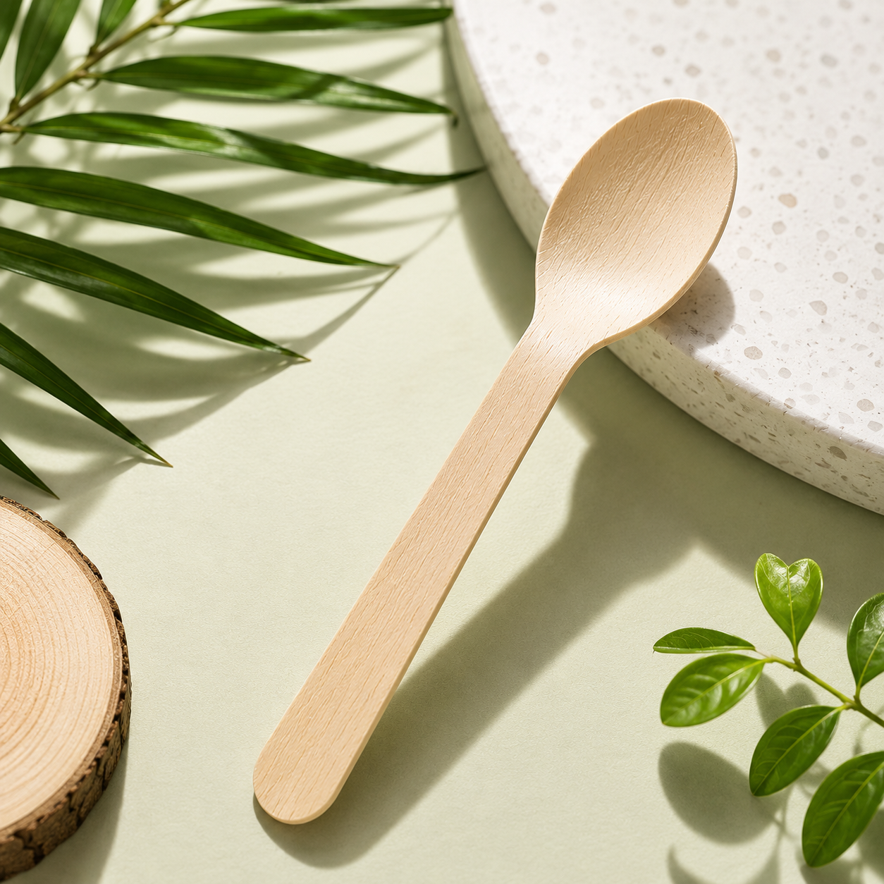 140 mm Birchwood Spoon