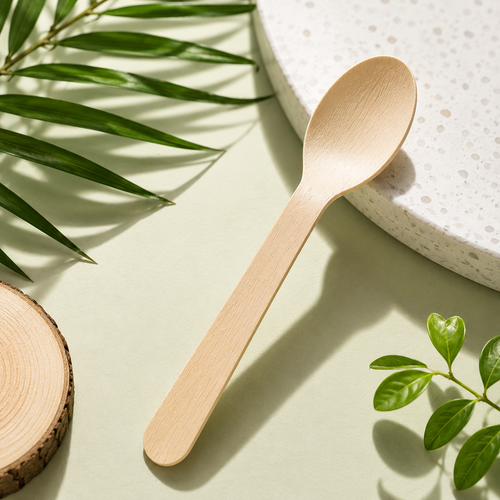 140 mm Birchwood Spoon