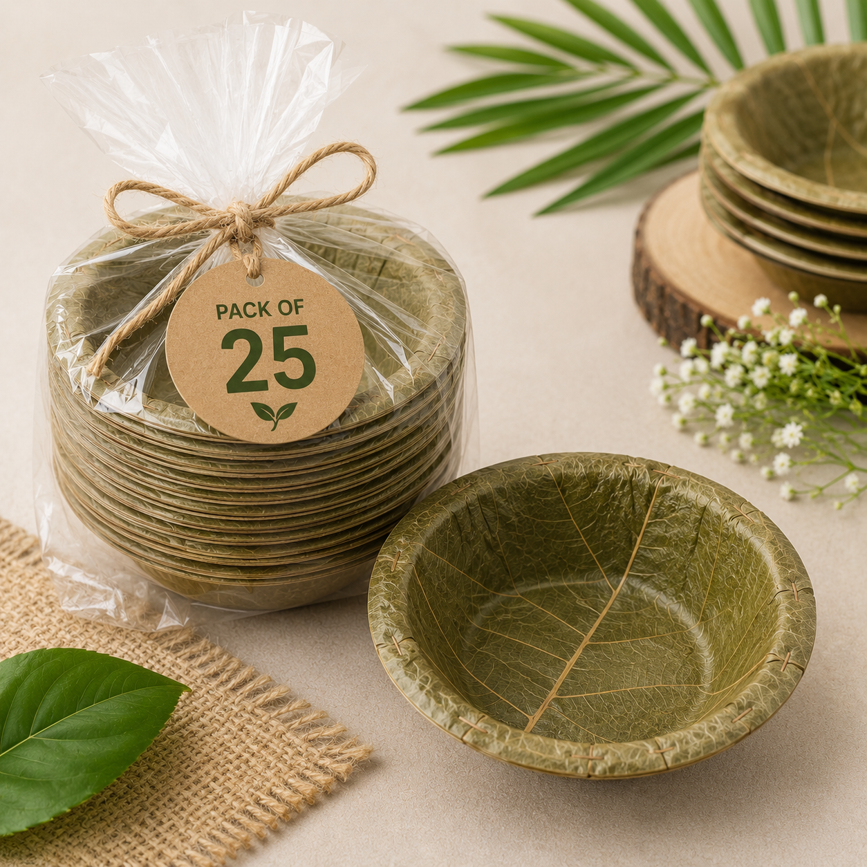 3-Inch Siali Leaf Bowl