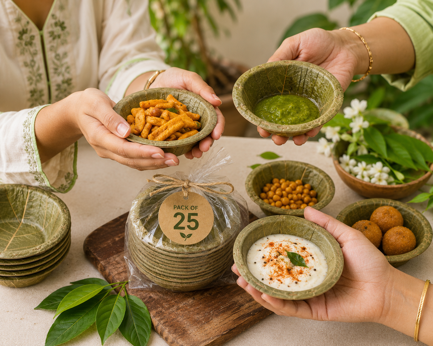 3-Inch Siali Leaf Bowl