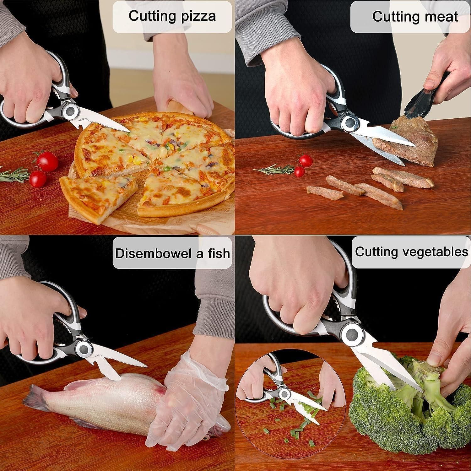 Multifunction Kitchen Scissors - Meat Vegetable Cutter Nutcracker Bottle Openers Tools, 1 Pcs