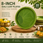 8-Inch Siali Leaf Plates