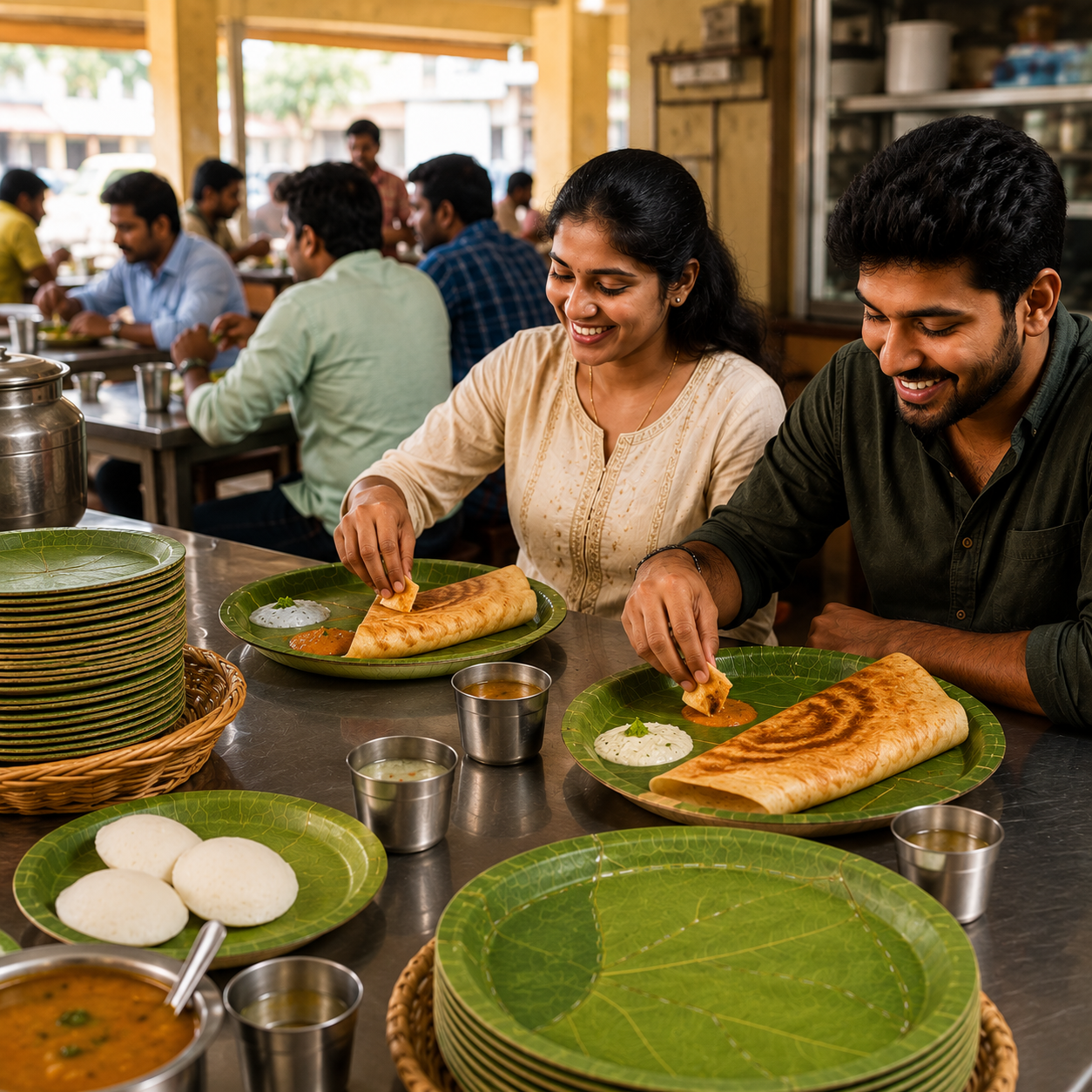8-Inch Siali Leaf Plates