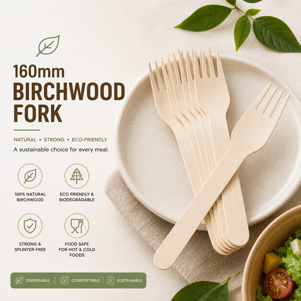 160 mm Birchwood Fork