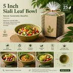 5-Inch Siali Leaf Bowl