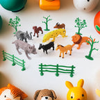 Animal Kingdom Plastic Toy Set For Kids (14 Pc)